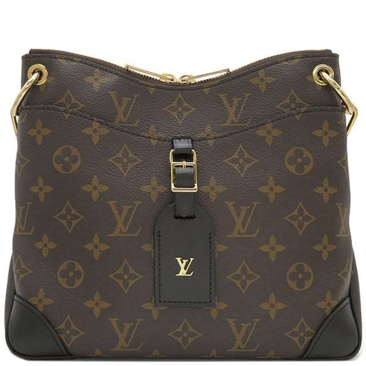 Louis Vuitton Shoulder Bag Odeon Nm PM Monogram Canvas Noir Black Gold Hardware