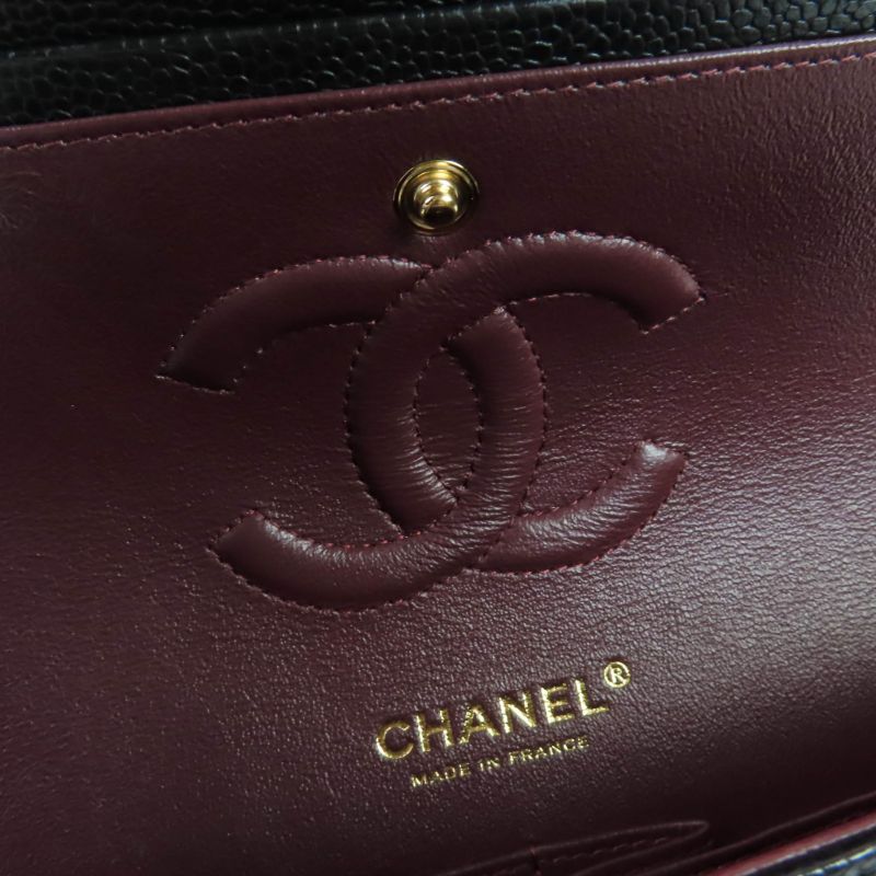 CHANEL A01112 Matelasse 25 Caviar Skin Coco Mark Random Serial Chain Shoulder