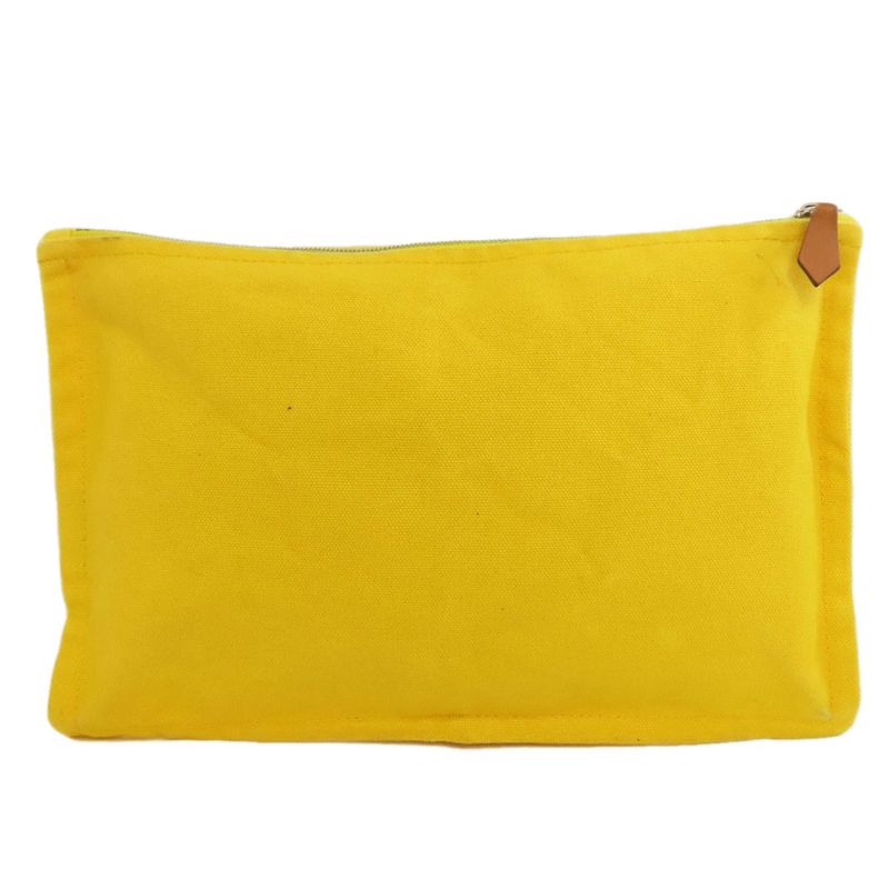 Hermes Yachting MM Accessory Pouch Canvas Ladies
