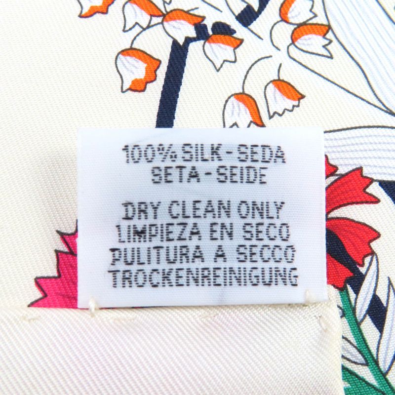 Hermes Carré 90 Planifleur 100% Silk Scarf Multi With Box Made In France Women