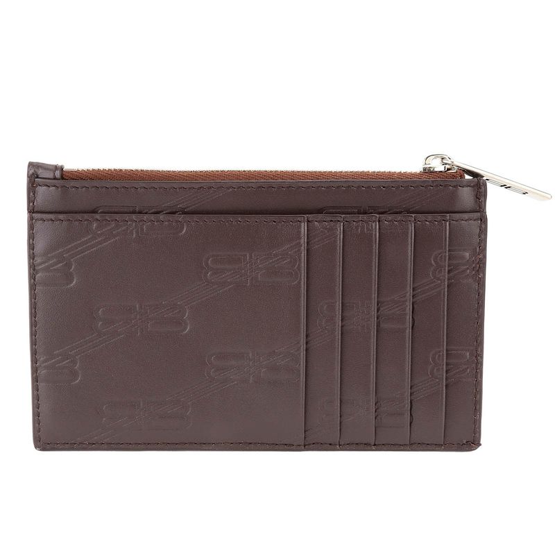 Balenciaga Card Case Signature Brown