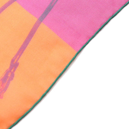 Hermes Brides Rebelles Harness Mortgage 100% Silk Carré 140 Large Shawl Scarf