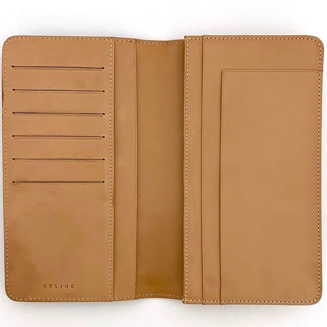 Celine Bifold Long Wallet Brown Macadam