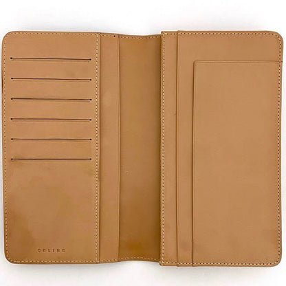Celine Bifold Long Wallet Brown Macadam