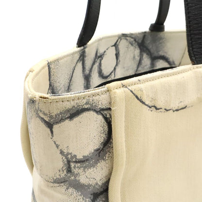 Chanel Coco Mark Camellia Tote Bag Shoulder Bag Shoulder Canvas Leather Off