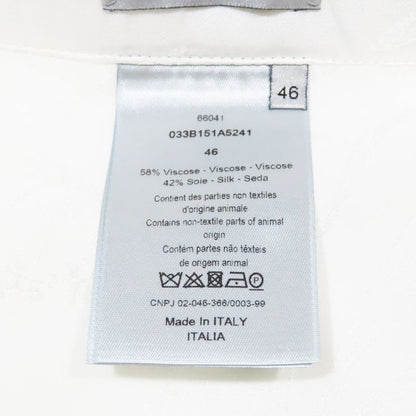 Unused DIOR Silk Blend Easy Slacks Pants Button Fly Animal Botanical All Over