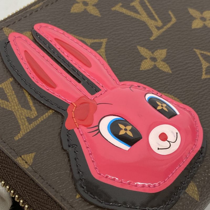 Louis Vuitton Long Wallet Monogram Animogram Zippy Wallet M83689 Brown Ladies