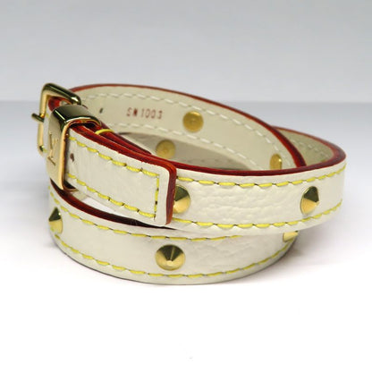 Louis Vuitton Bracelet Suhari Double Tour M91846 Bronze Ivory Gold
