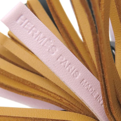 Hermes Key Ring Carmen Tricolor Lamb Skin Mauve Pale X Veil Chypre X Sesame