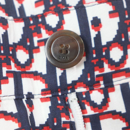 DIOR Homme 20SS 013c121a4751 Silk Obscure Pixel Bermuda Shorts White Navy Red