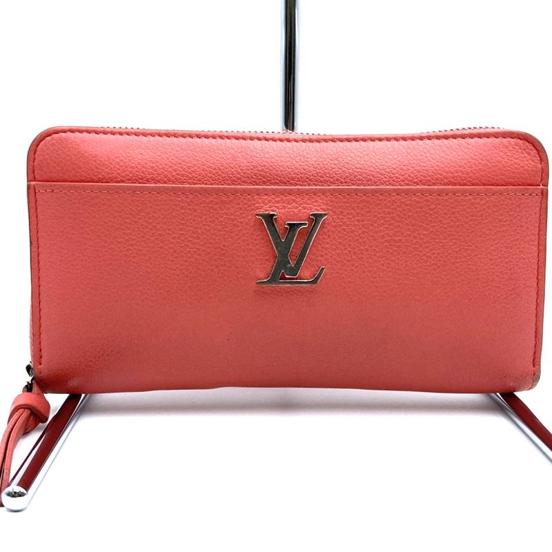 Louis Vuitton M69066 Zippy Lock Me Long Wallet Blossom Pink Leather Women