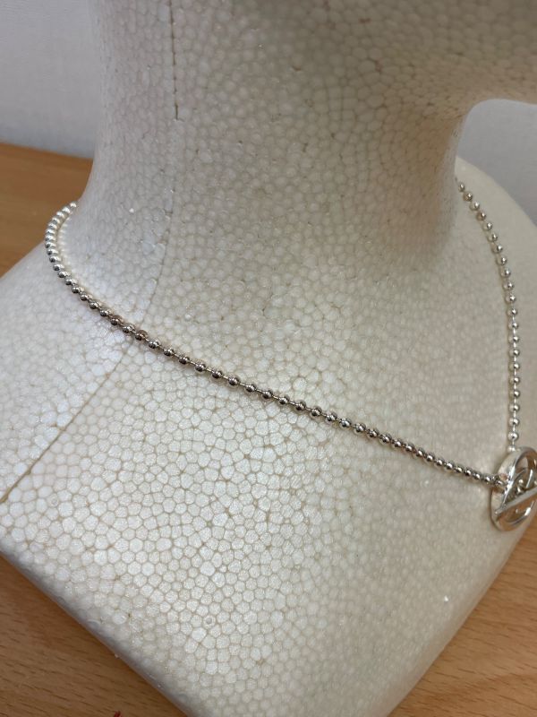 Gucci 925 Double G Ball Chain Necklace A25-2239