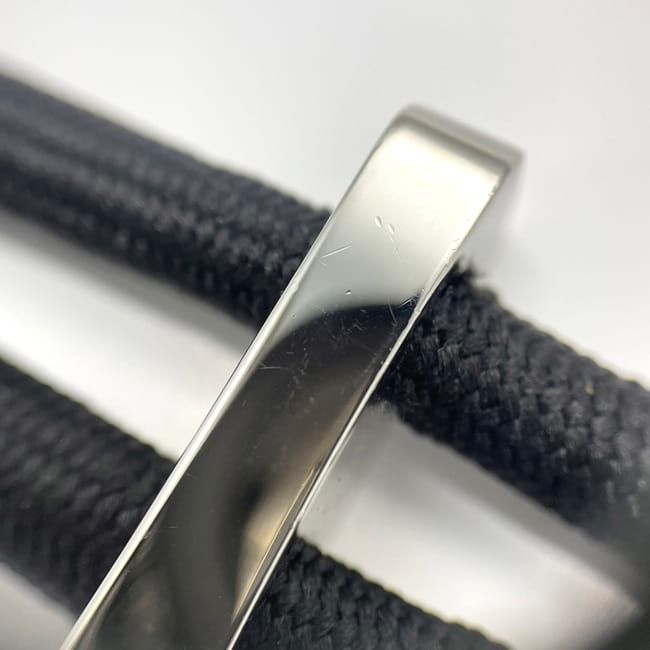 Gucci Wire Belt Black Silver Hardware Excellent Condition 83cm (32.68in)