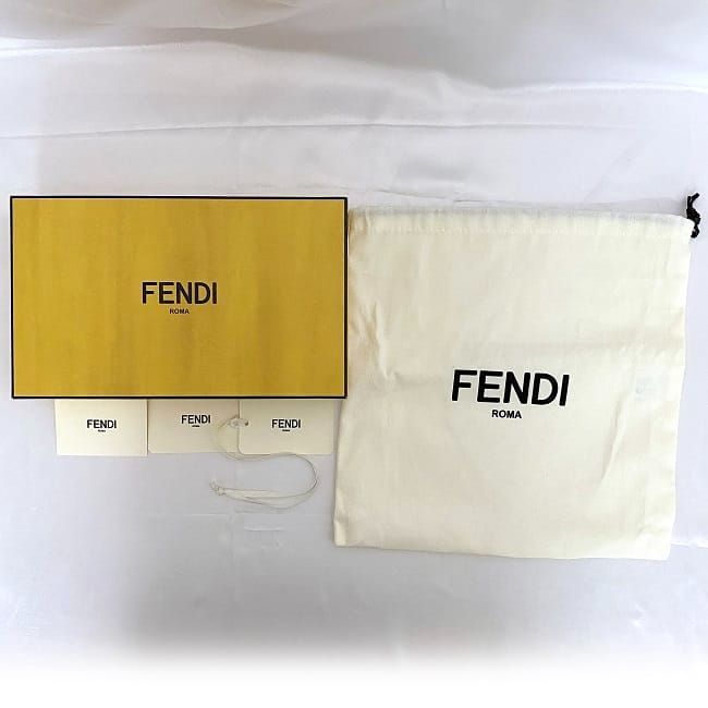 Fendi 2way Chain Shoulder Bag Brown FF Diamond