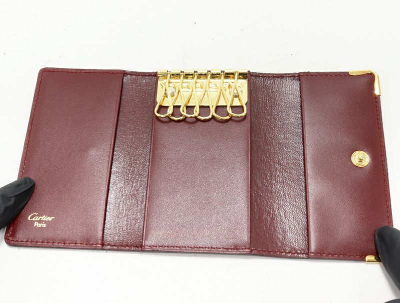 Cartier 6-ring Key Case Must Line Calf Bordeaux L3000092