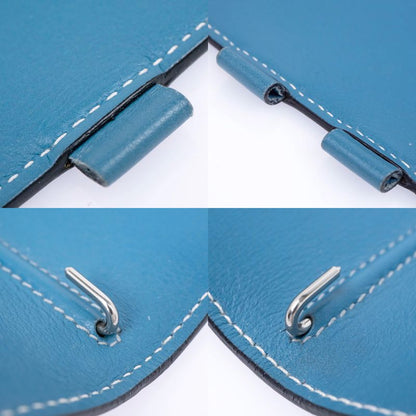 Hermes Agenda PM Blue Jean Swift Notebook Cabas - J Engraved