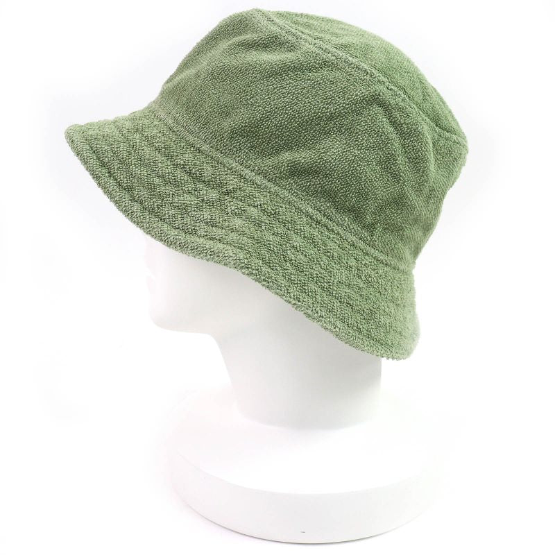 Hermes Harper 100% Cotton Funny Ice Creem Patch Pile Hat Greenish 59 Made In