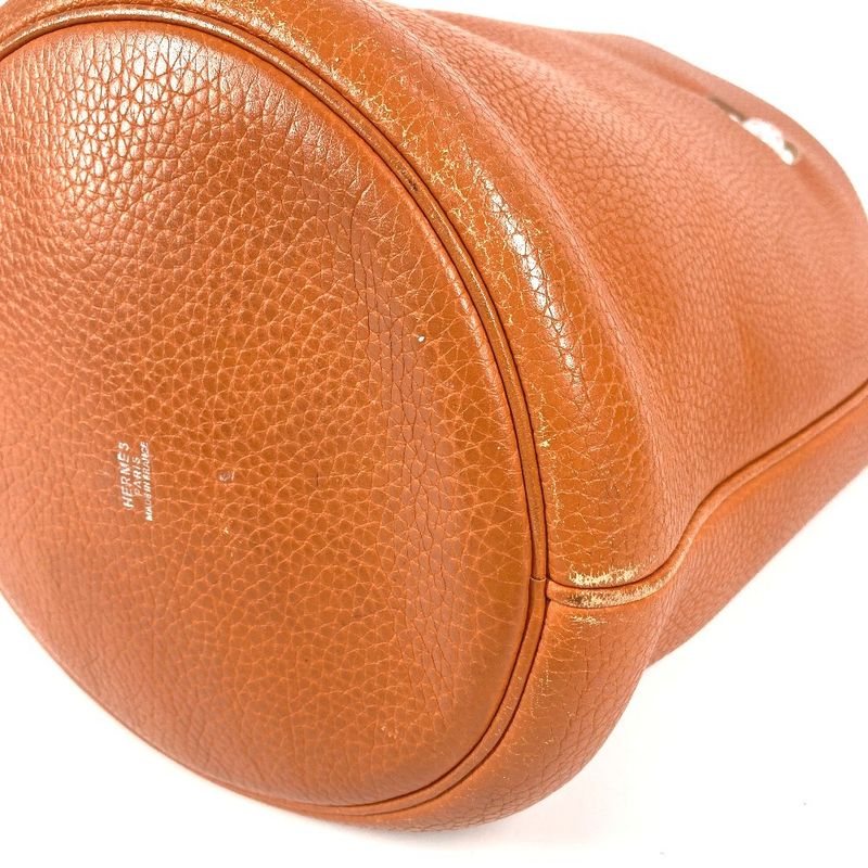 Hermes Shoulder Bag Mangeoir MM Mangeoir MM Taurillon Cles Mance Orange