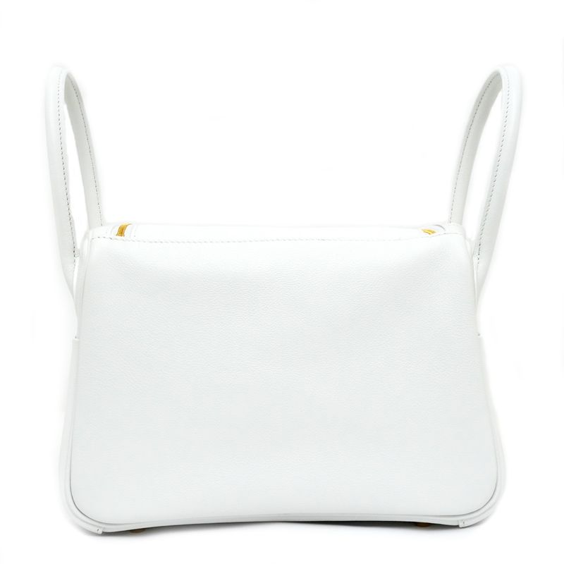 Hermes Lindy 26 New White Gold Hardware Eva Color W Engraved Shoulder