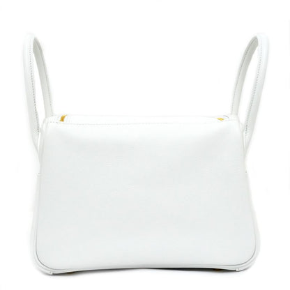Hermes Lindy 26 New White Gold Hardware Eva Color W Engraved Shoulder