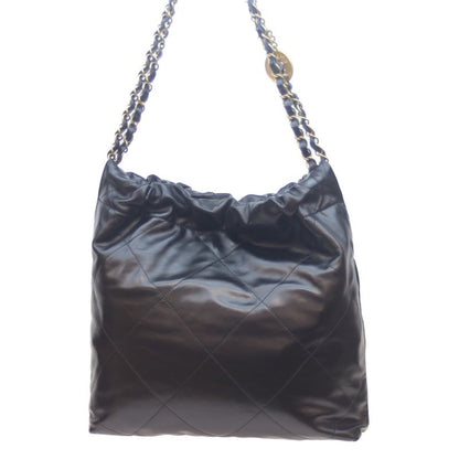 Chanel As3260 Black Shiny Calf Chanel 22 Small Ghardware