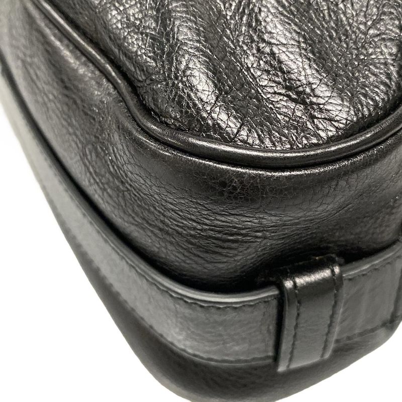 Yvessaint Laurent Rivegauche (ysl) Shoulder Bag Mombasa 105480 Black Leather