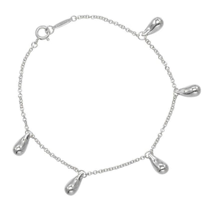Tiffany & Co Teardrop 5 Motif Silver 925 Ladies 6.2g Bracelet