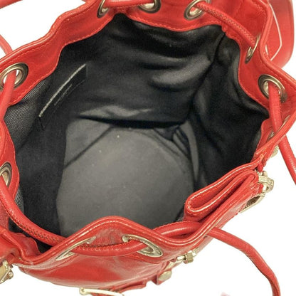 Saint Laurent Paris Shoulder Bag Rider Shoulder Bag 333479 Red Leather