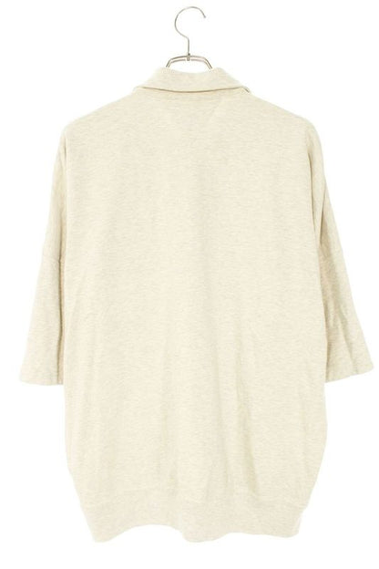 Bottega Veneta 834340 V5oa0 Double Cotton Melange Half Zip Short Sleeve Polo