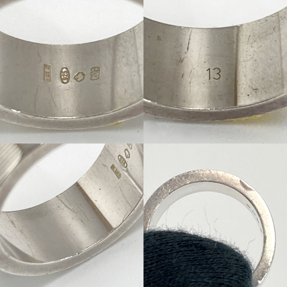 Gucci Logo Ring SV 925 Silver No 12