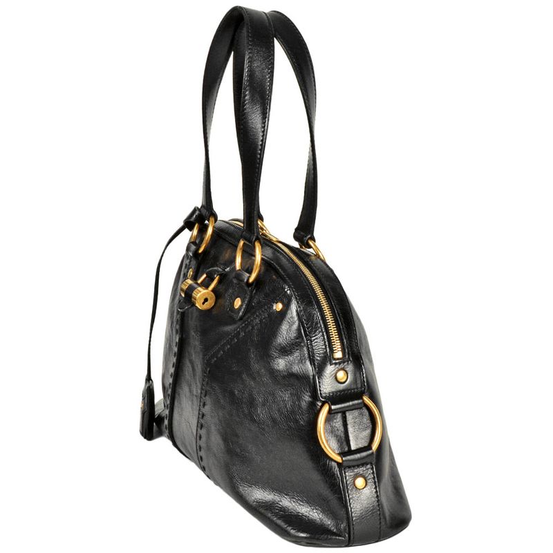 Saint Laurent Handbag Leather 156464 Black Rive Gauche YSL Tote Bag Women