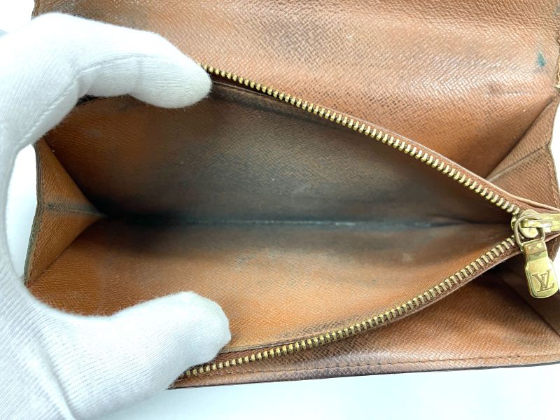 Louis Vuitton Monogram Pochette Portmonnais Cles Di Long Wallet M61725 Brown