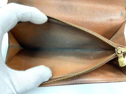 Louis Vuitton Monogram Pochette Portmonnais Cles Di Long Wallet M61725 Brown