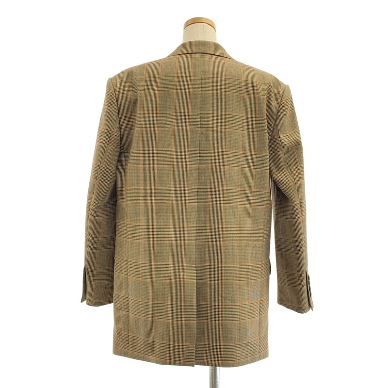 Celine - Wool Check 2B Single-breasted Tailored Jacket - Fully Lined - 36 -