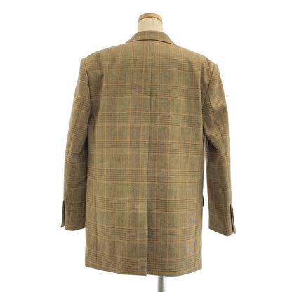 Celine - Wool Check 2B Single-breasted Tailored Jacket - Fully Lined - 36 -