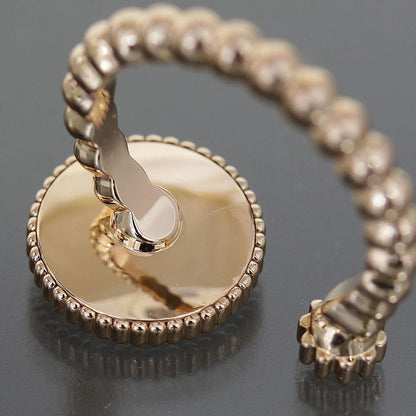 Dior Rose De Van Pave Diamond Ring 750 18K Pink Gold Box And Paper E1112