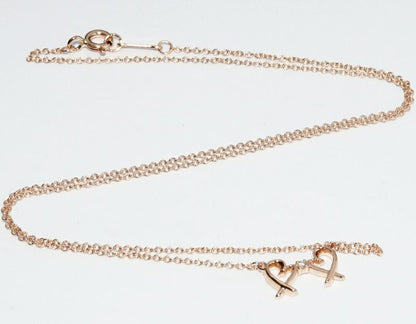 Tiffany & Co Pendant Necklace 18K Pink Gold Diamond 1p(001ct) Paloma Picasso