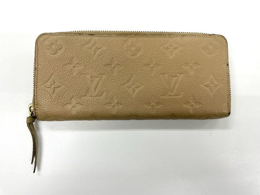 Louis Vuitton Monogram Empreinte Portefeuille Clemence Round Zipped Wallet Long