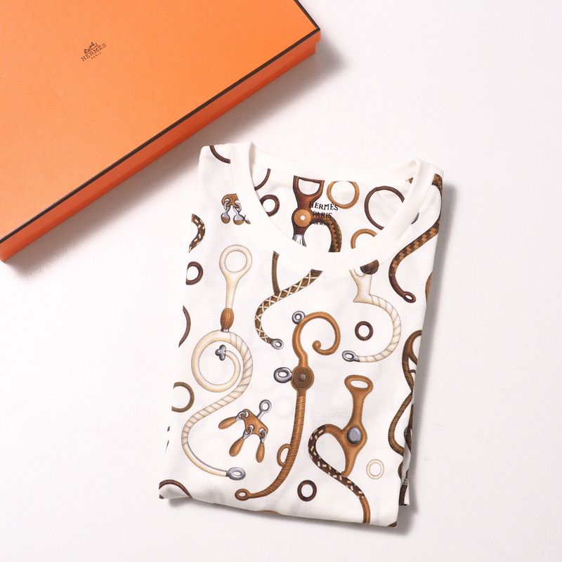 2024ssHermes Dress Size 40 Panoply De Cuir Deer Print Dress Made In