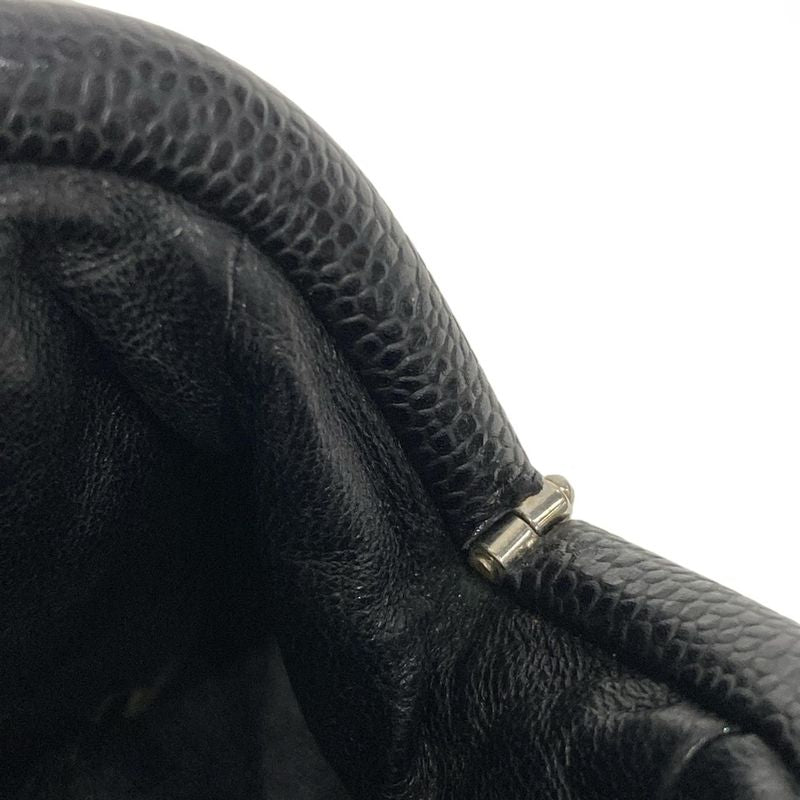 Chanel Clutch Bag Matelasse A46430 Black Silver Hardware / Clasp Closure