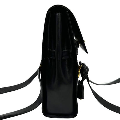 Gianni Versace Couture Medusa Design Box Calf Shoulder Bag Medusa Design Box