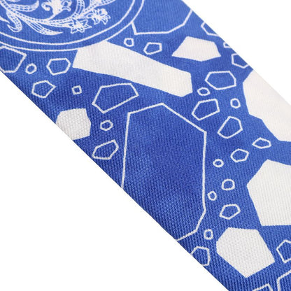 Hermes Scarf Twilly Silk Blue Moyen and White [la Danse des Amazones Amazon's