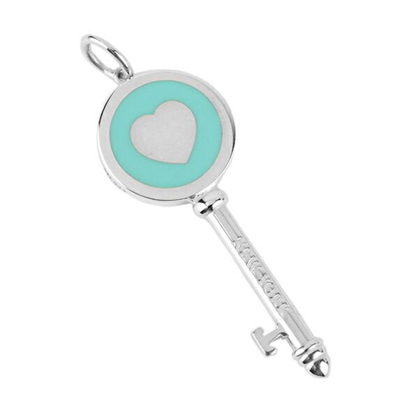 Tiffany & Co Tiffany Charm Heart Key Pendant Silver