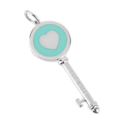 Tiffany & Co Tiffany Charm Heart Key Pendant Silver