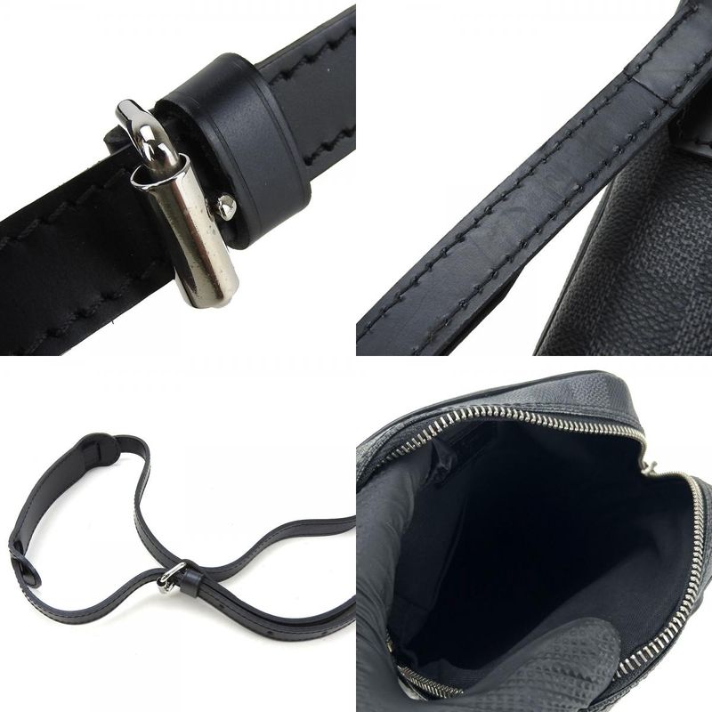 Louis Vuitton Shoulder Bag LEM N41446 Damier Graphite Grey Black Silver