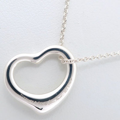 Tiffany & Co Open Heart Elsa Peretti 925 Silver Ladies 3g Necklace