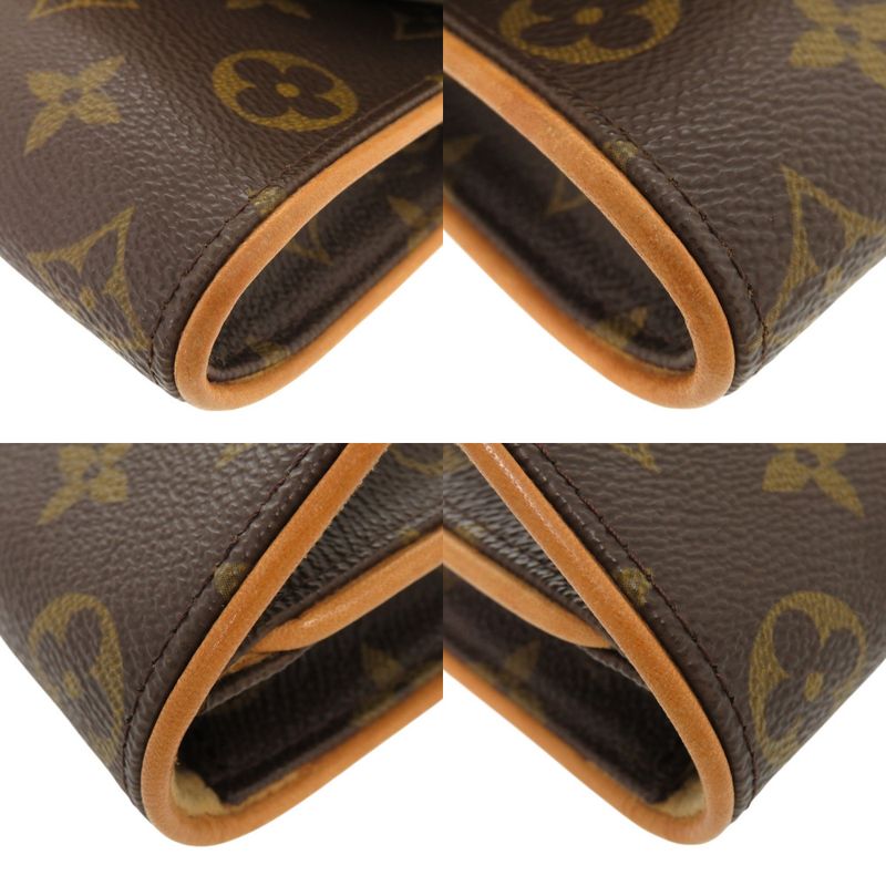 Louis Vuitton Pochette Twin PM Monogram M51854 Brown Shoulder Bag LV 0538 Louis