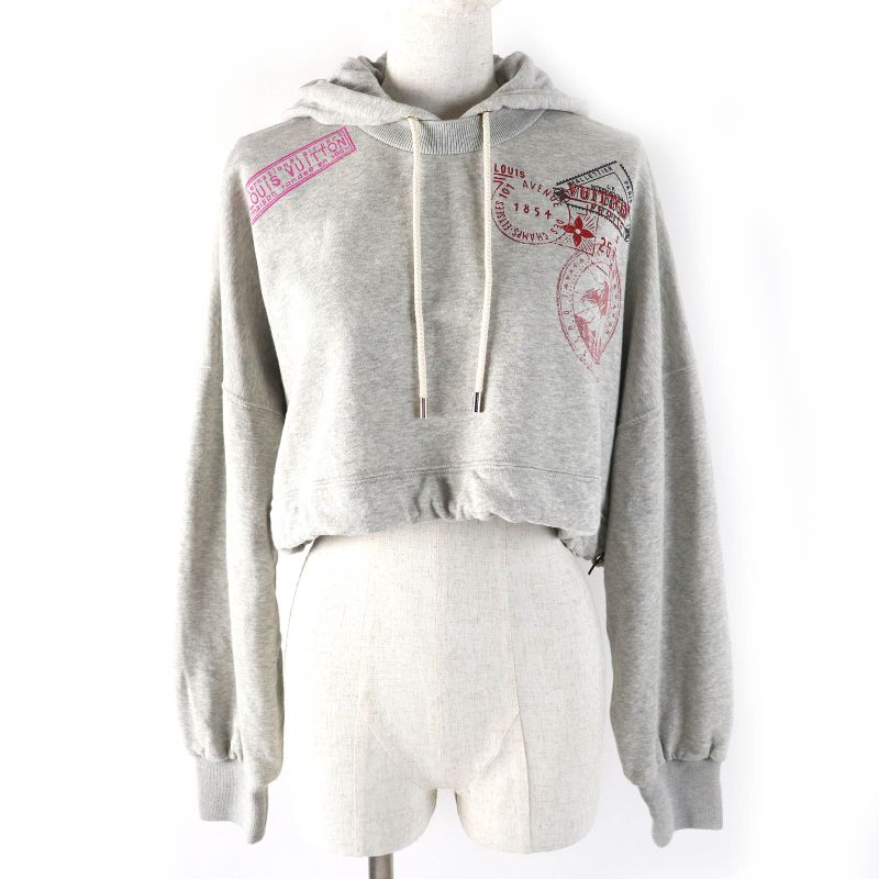 Louis Vuitton 2025 1agdag Flight Mode Travel Stamp Crop Hoodie S List