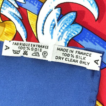 Hermes Carre 90 Lemors A LA Conetable Gag Grace Silk Scarf