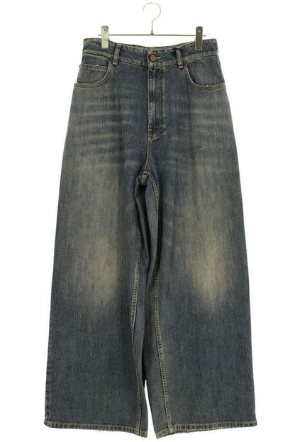 Balenciaga 750035 Tnw65 Skirt Docking Denim Pants Men's XS